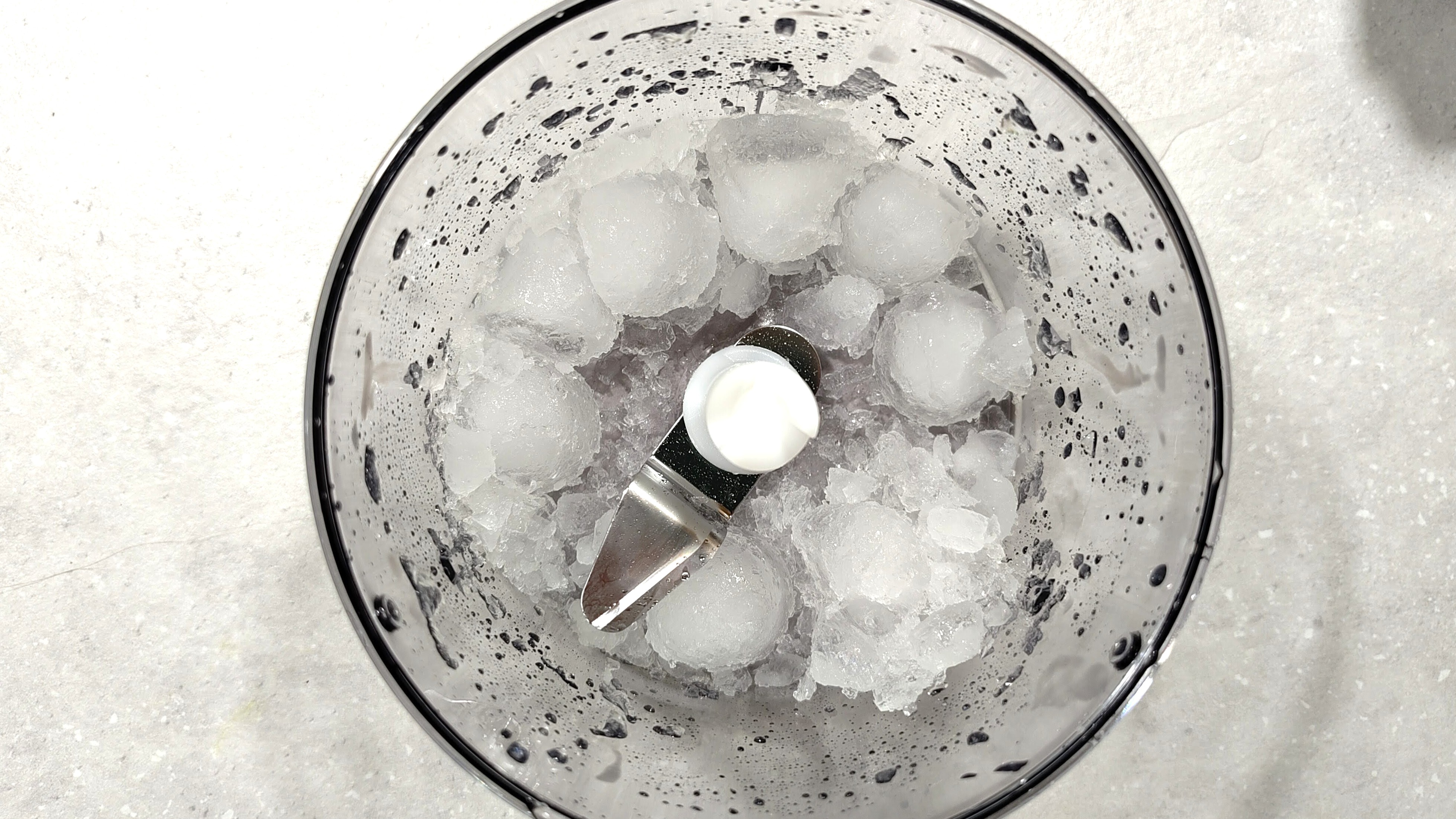 Ice chopped using Bosch ErgoMaster Series 6 blender