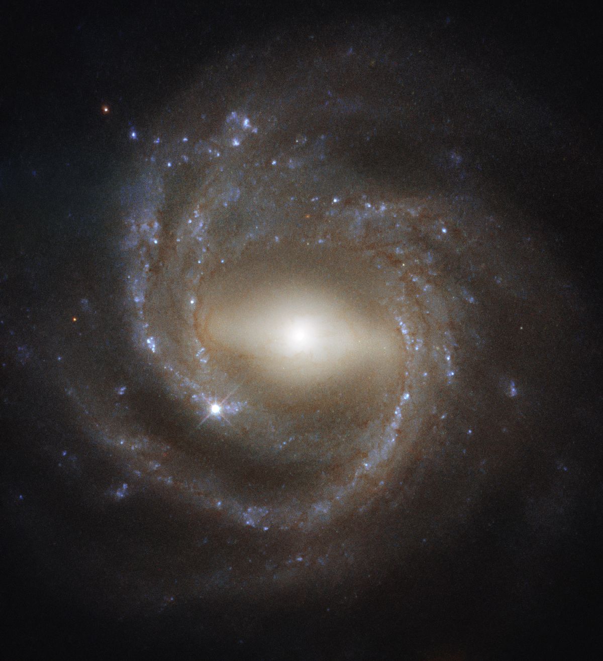 NGC 7773, imaged by the Hubble Space Telescope&#039;s Wide Field Camera 3, is a barred spiral galaxy — like the Milky Way. Older spiral galaxies are more likely to have the bar across their center that&#039;s pictured here, suggesting bars indicate a galaxy&#039;s maturity.