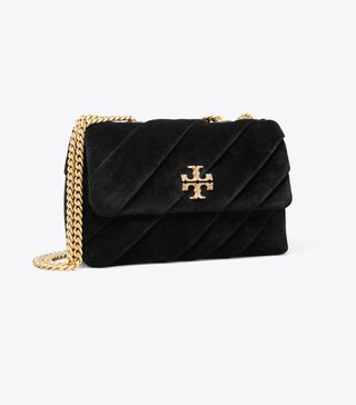 tory burch, Small Kira Draped Velvet Convertible Shoulder Bag