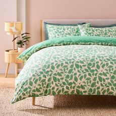 Green and white bedding set from Habitat x Scion collection