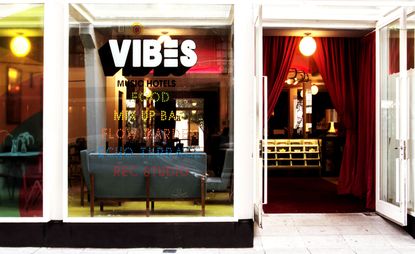 Entrance of Vibes Music Hotel 