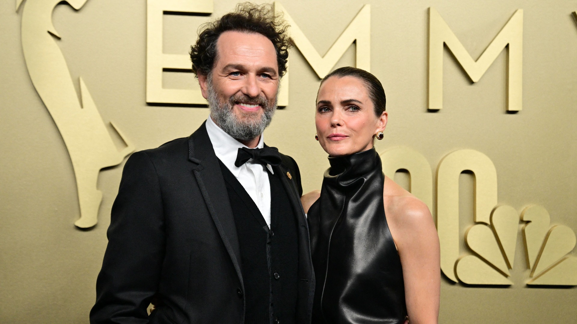 Keri Russell and Matthew Rhys at the Emmy Awards