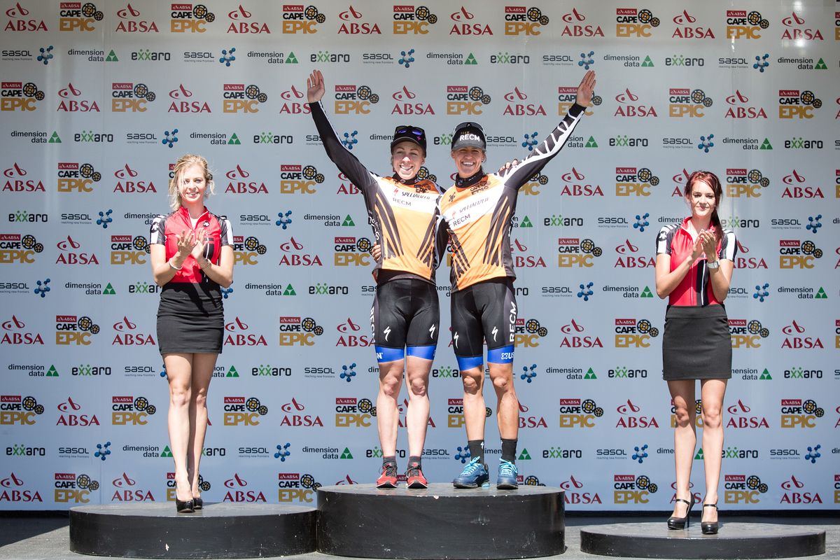 Annika Langvad and Ariane Kleinhans regained the lead on stage 3
