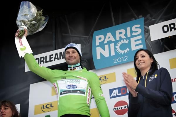 Tom Boonen took the lead in the points race after winning stage 2