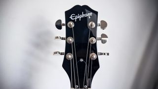 Epiphone Power Players SG review: Close up of Epiphone Power Players SG headstock