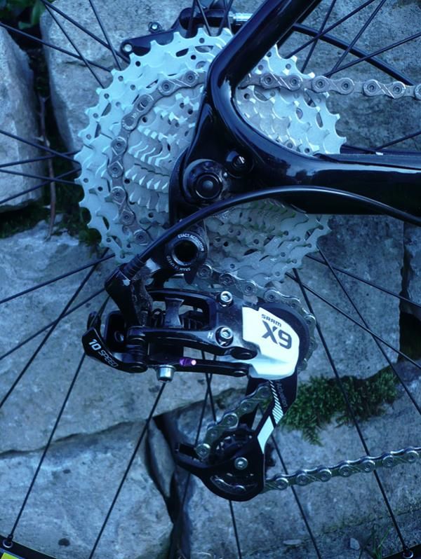 The rear cassette on the Specialized Fate is an 11-36 (10 speed).