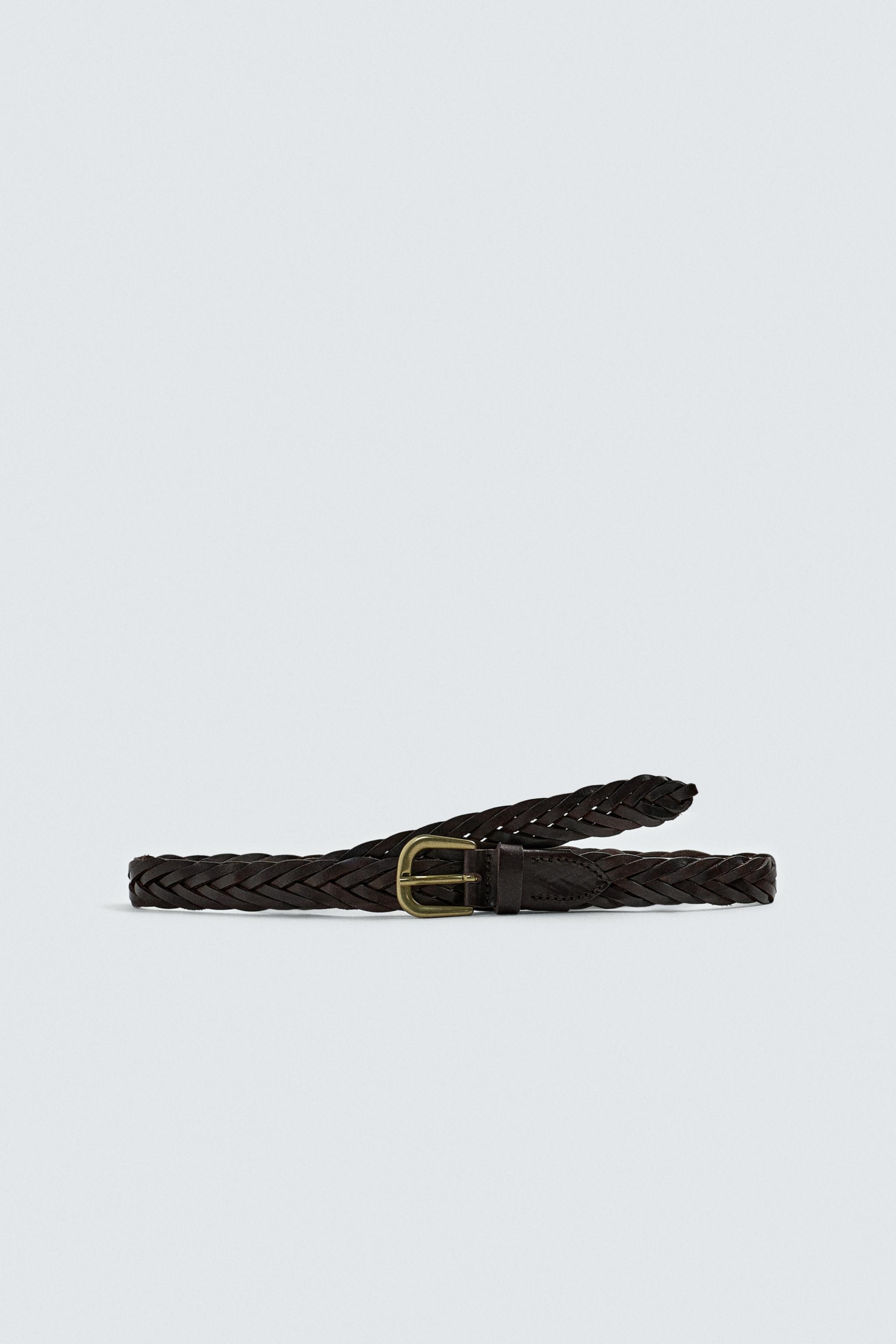 Braided Leather Belt Aaron Levine X Zara