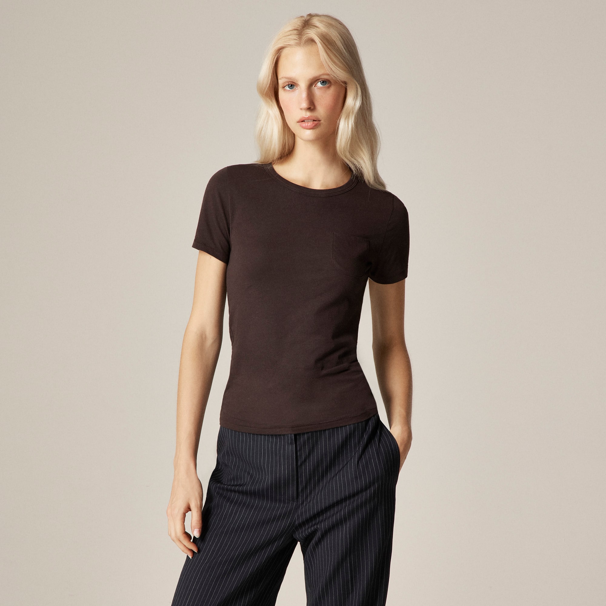 Alex Eagle X J. Crew Feather Jersey Pocket T-Shirt