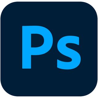 Adobe Photoshop logo on a white background