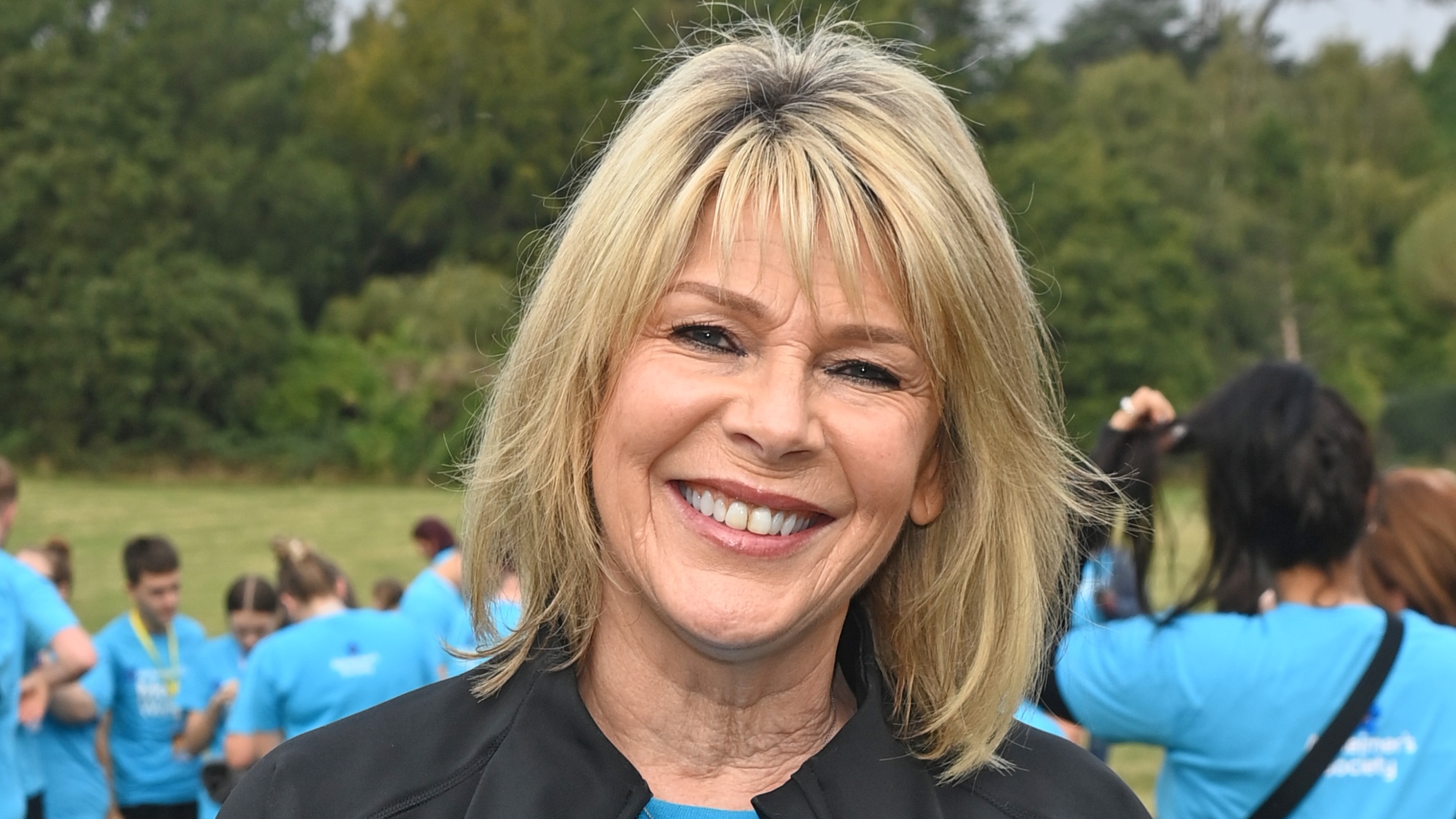 Ruth Langsford attends the Alzheimer&#039;s Society Memory Walk on October 01, 2023 in Painshill