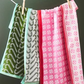 Holiday Candy Jacquard Dishtowels