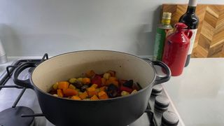 Roasted vegetables in the Le Creuset Cast Iron Oval Casserole Dish (2)