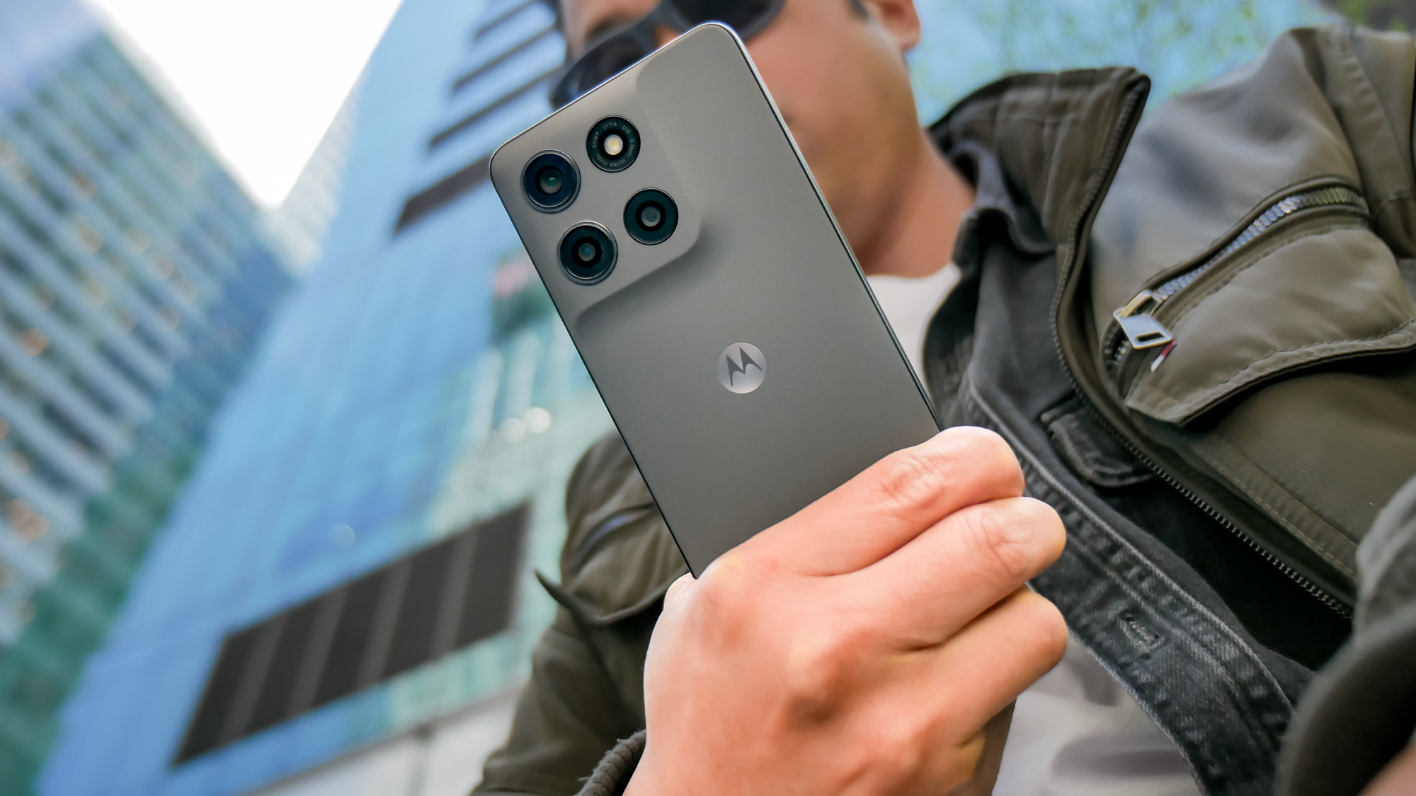 Moto G Stylus (2026) held in the hand.
