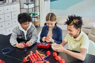 Students learning through using robotics