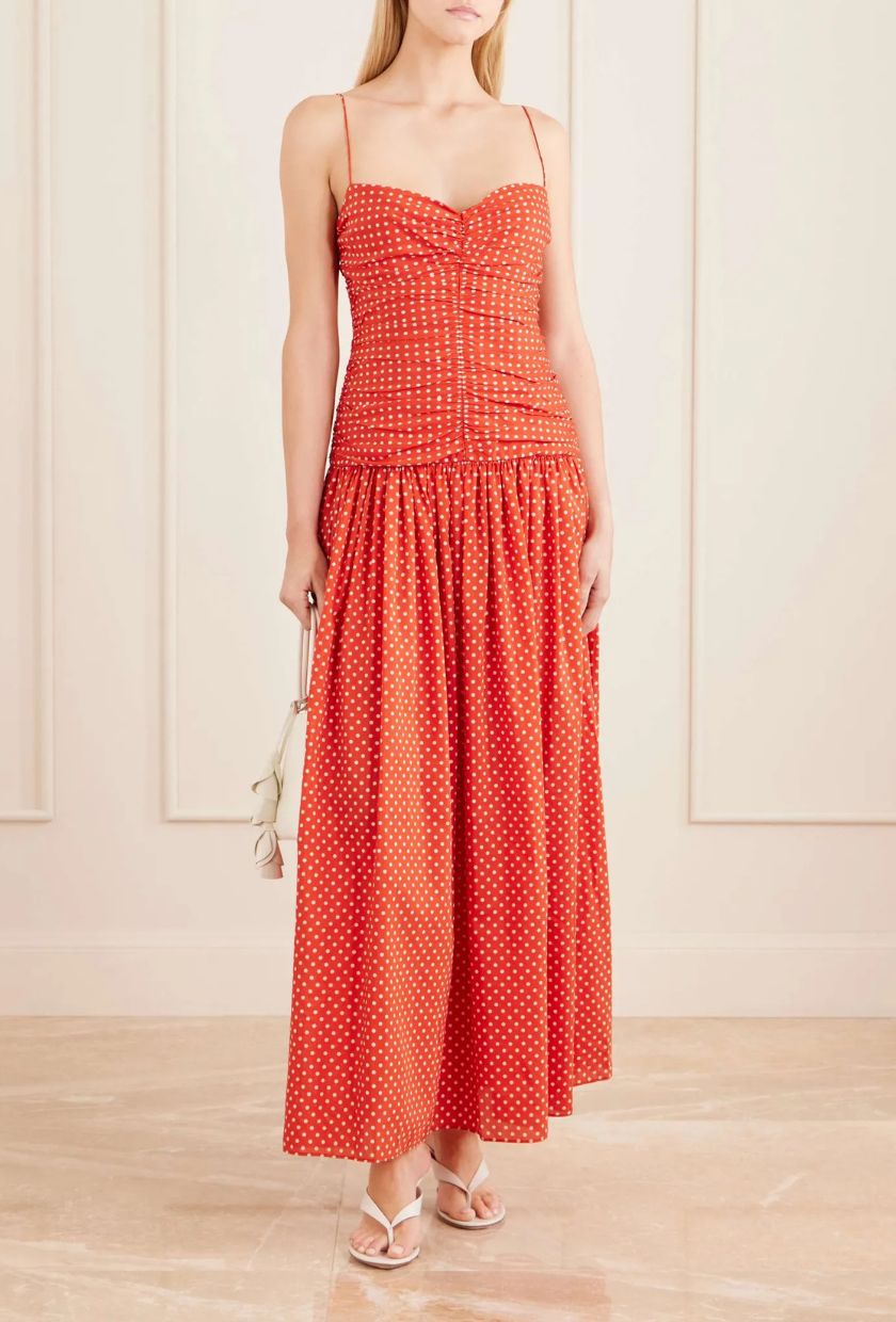 MATTEAU, Gathered Midi Dress