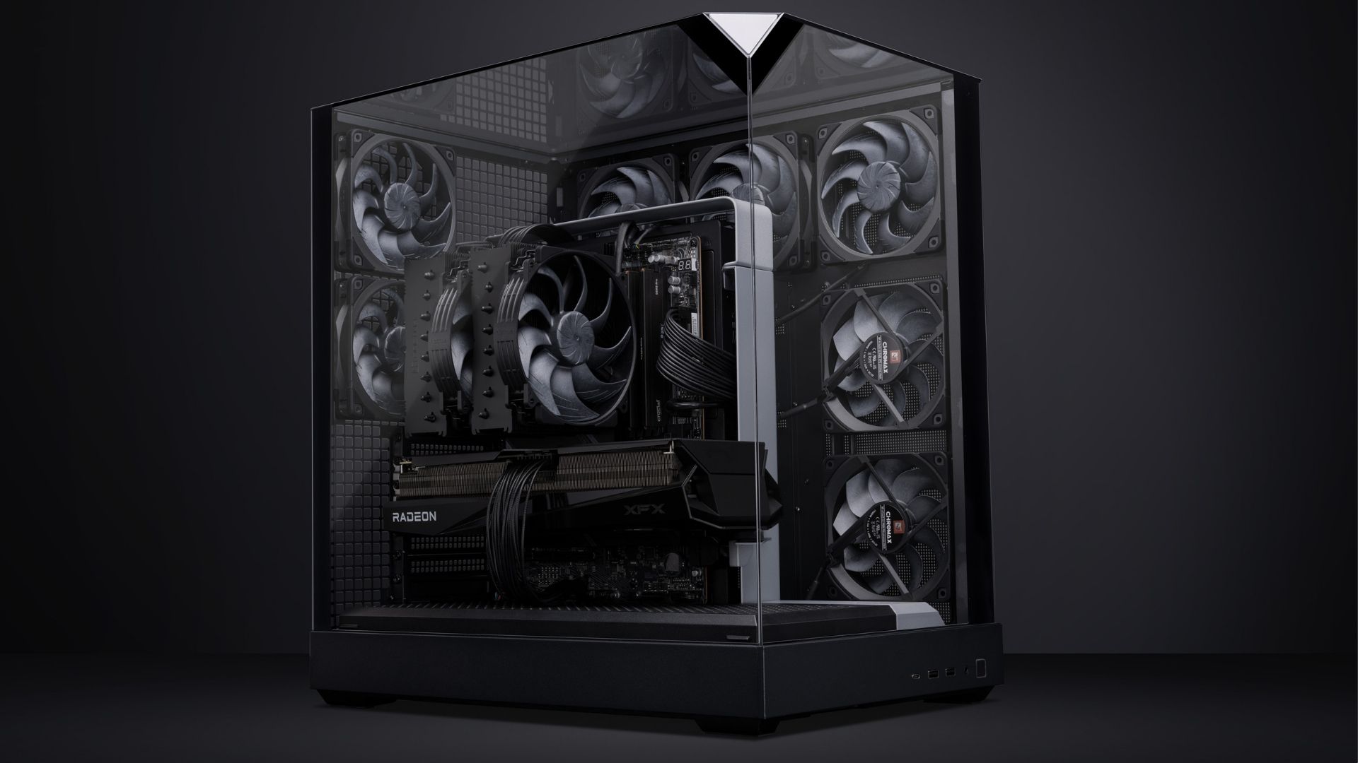 Noctua's NF-A12x25 G2 in black, in a gaming PC