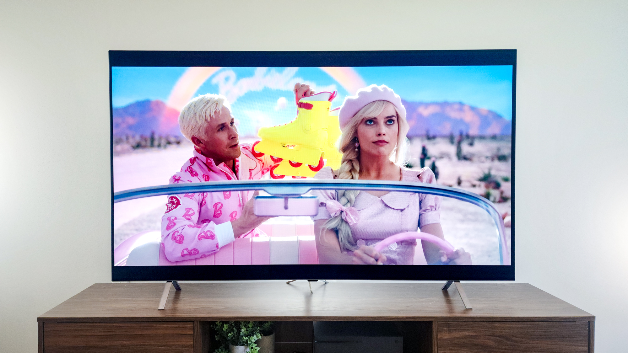 LG B5 OLED TV on a side table