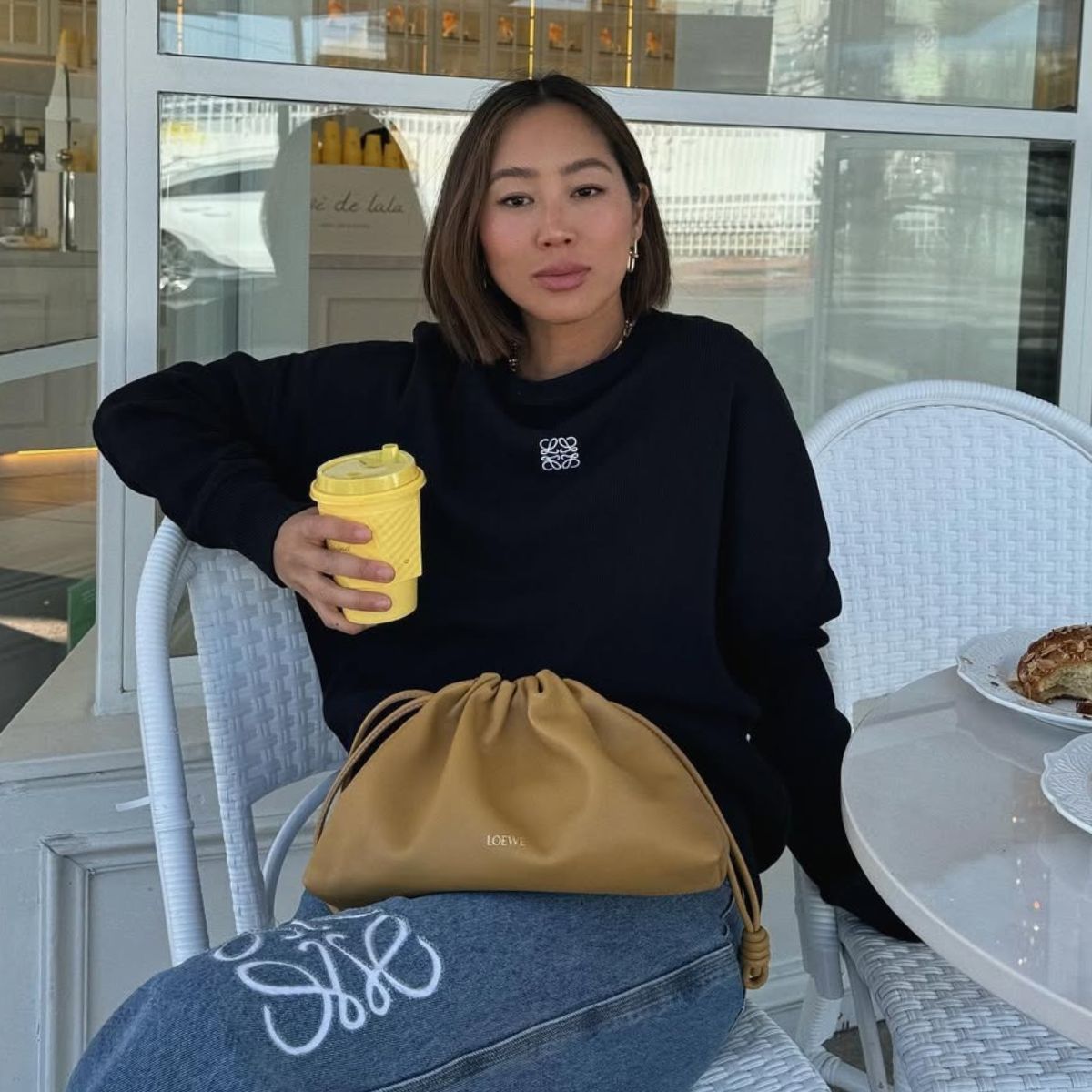 Stylish People Everywhere Are Carrying the Loewe Flamenco Bag