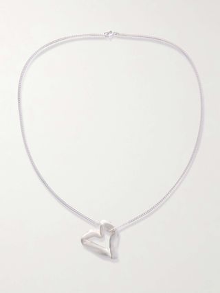 The Heart Is Not a Metaphor Silver Necklace