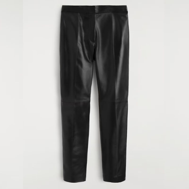COS, leather trousers