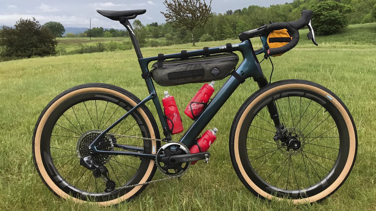Ted King's Cannondale Topstone Lefty gravel bike
