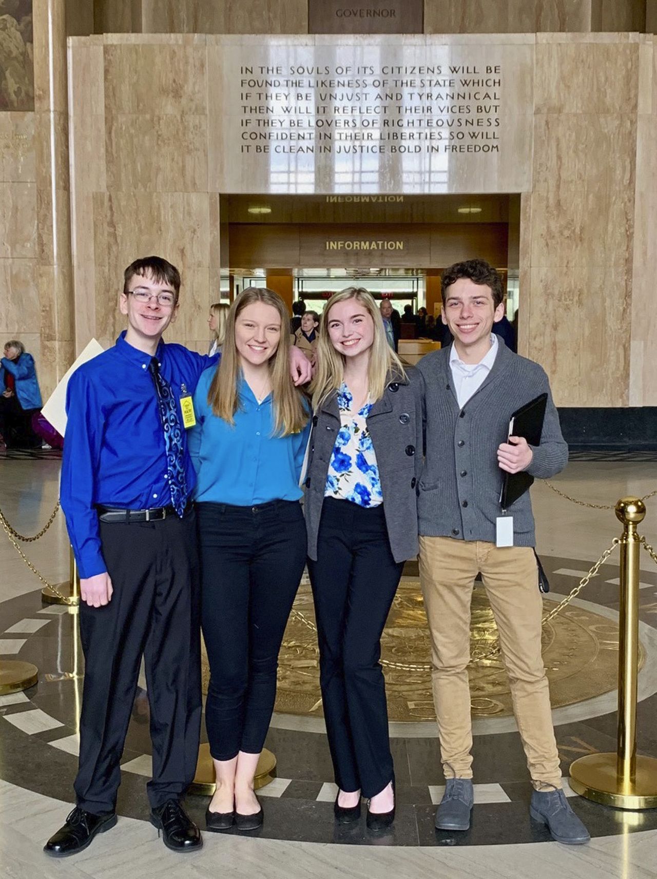 Teen activists at the Oregon State Capitol.