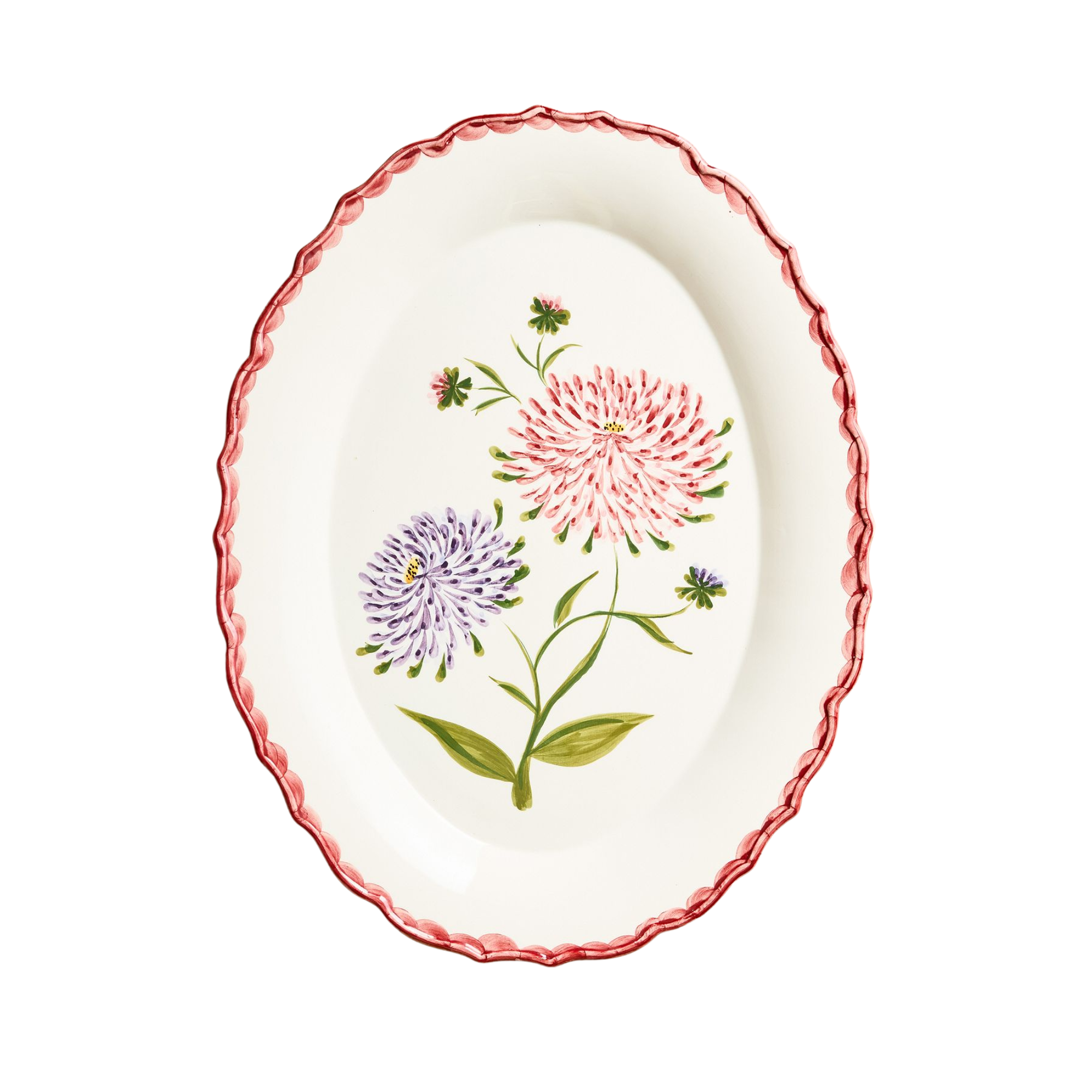a floral platter