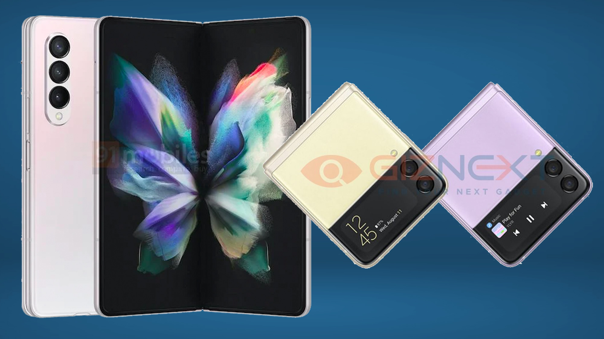 Samsung Galaxy Z Fold 3 and Z Flip 3 renders show final design and lots of  colors | Tom's Guide