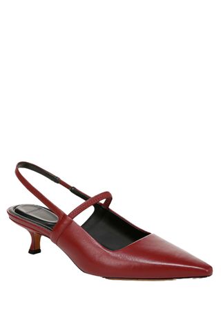 Venice Slingback Pointed Toe Kitten Heel Pump