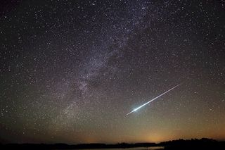 December is usually marked by a series of meteor showers. Geminid meteors, like the one seen here, light up the skies at the beginning of the month, while the Ursids put on a show just before Christmas.