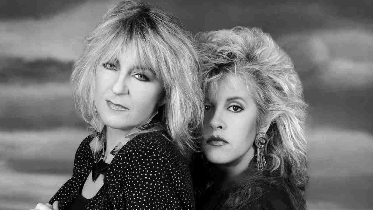 Fleetwood Mac’s Christine McVie and Stevie Nicks in 1987