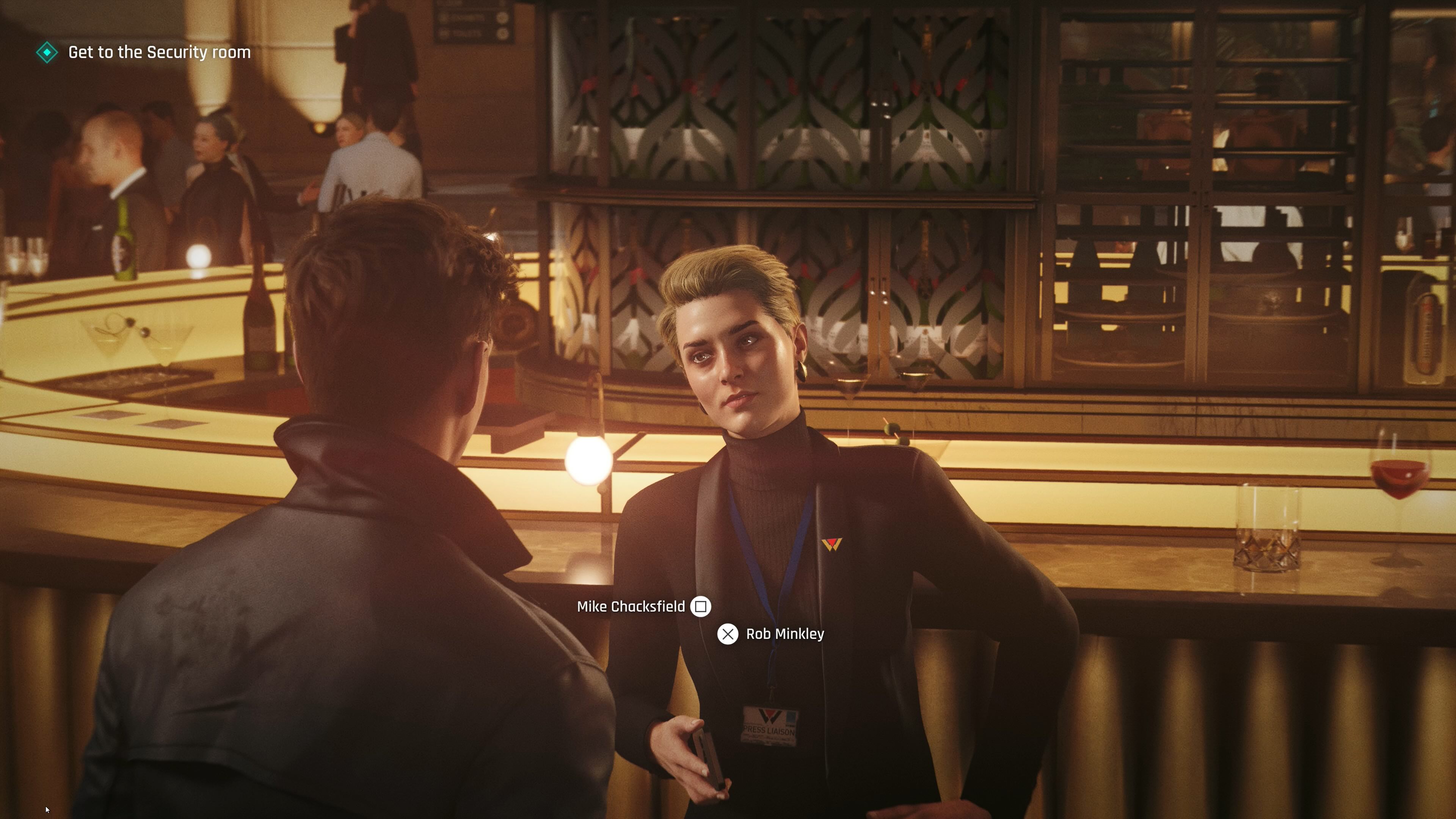 Bond lies to a woman.