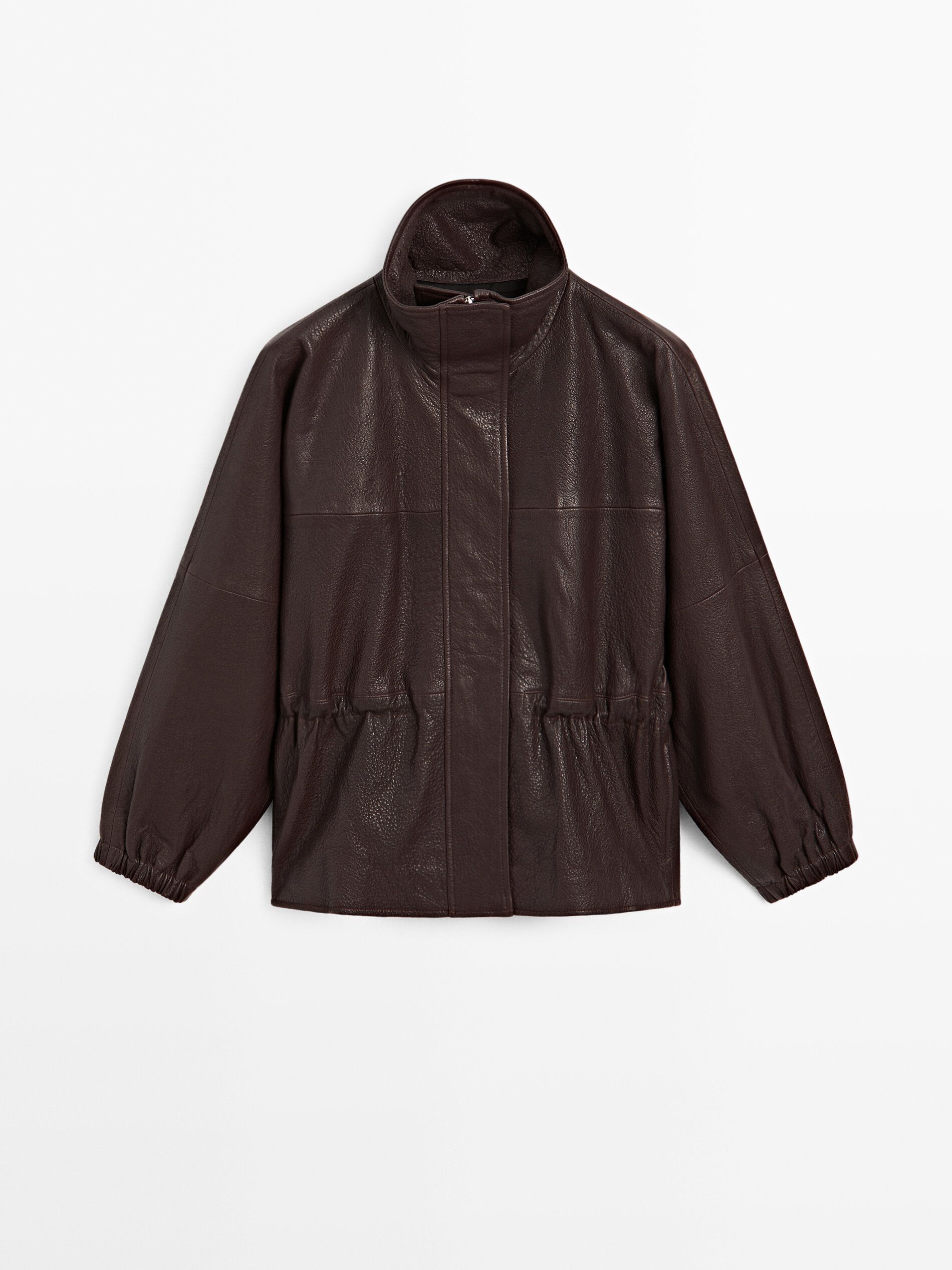 Nappa Leather Jacket With Grainy Finish