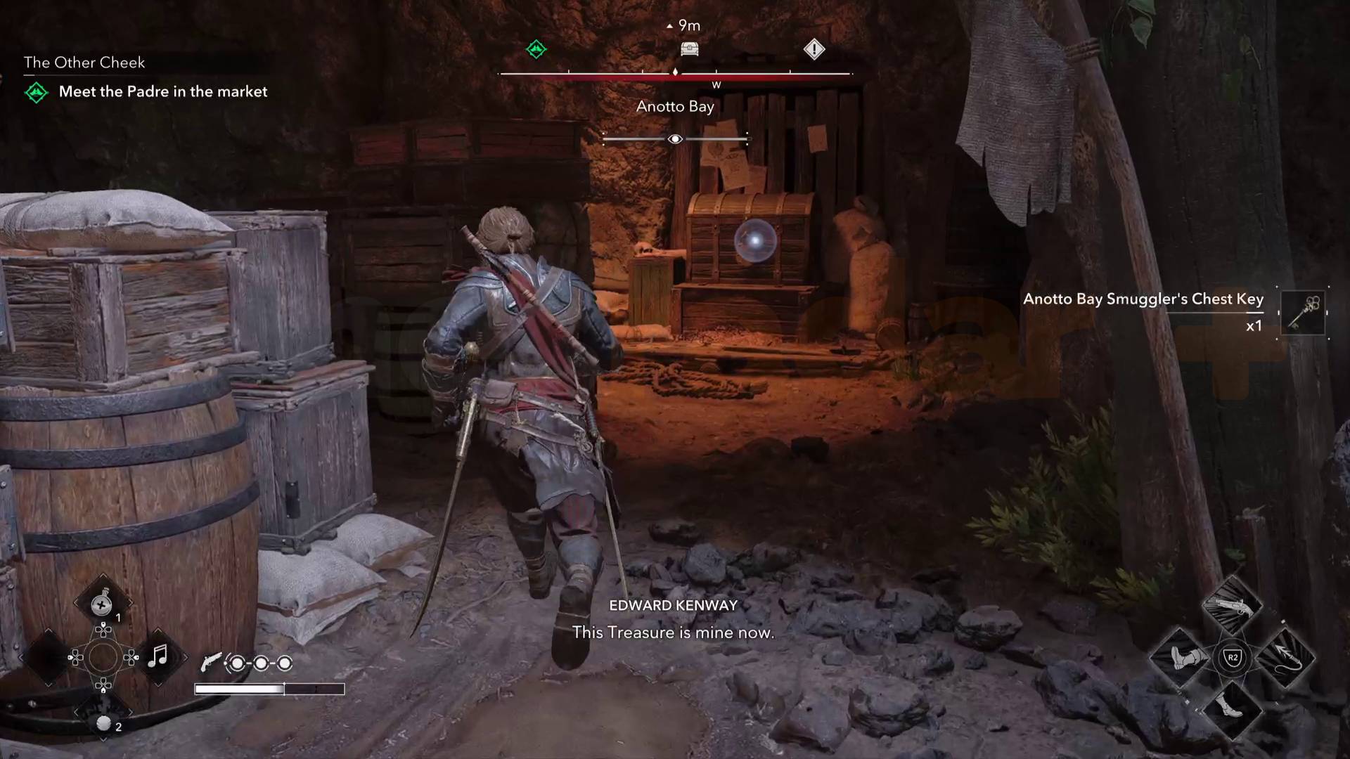 Black Flag Resynced Anotto Bay secret chest and looted key