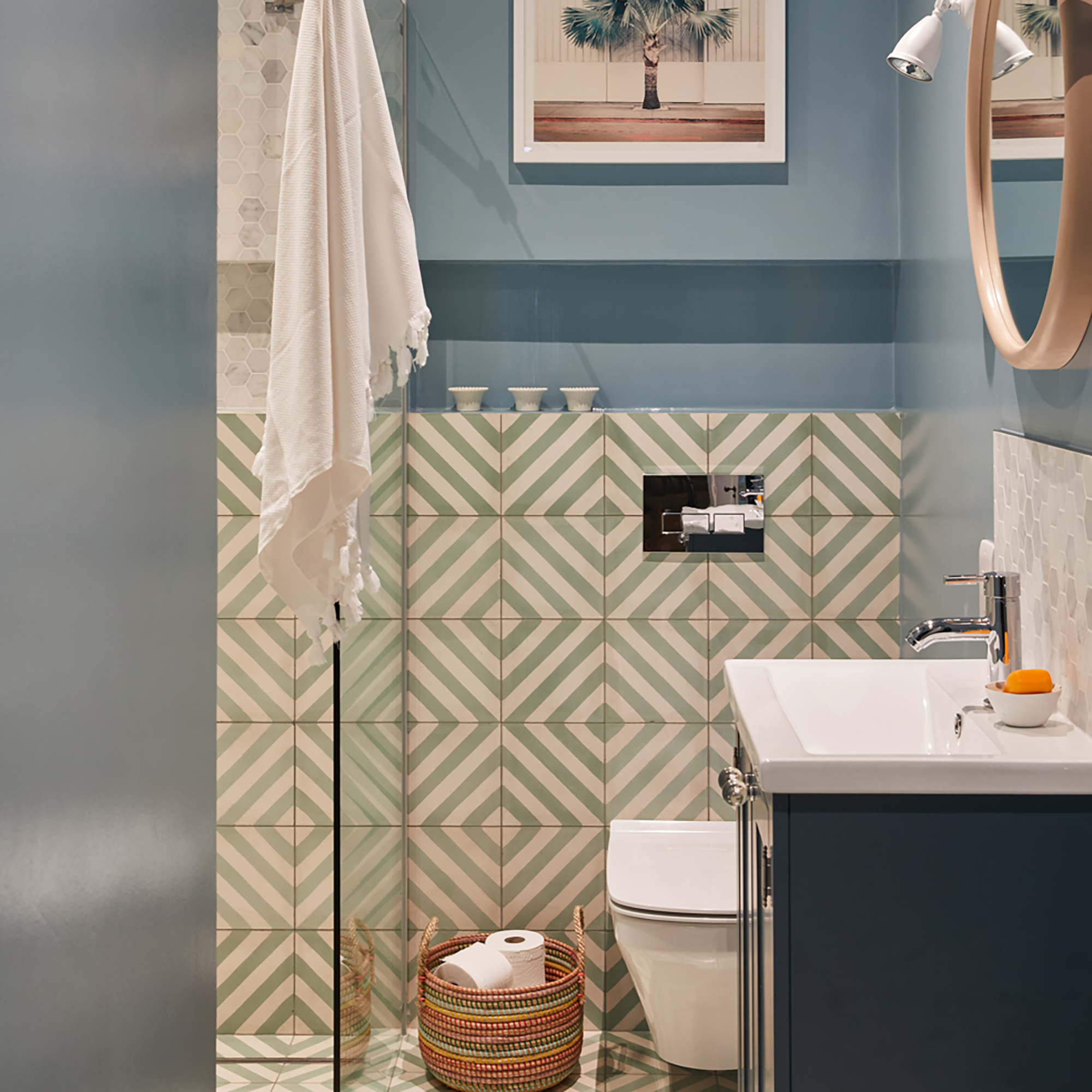 Pringle &amp;amp; Pringle blue bathroom project