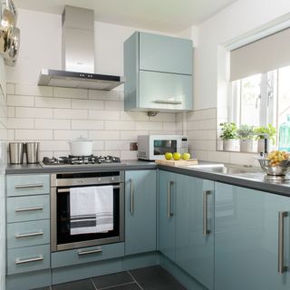 kitchen with microwave and cabinet