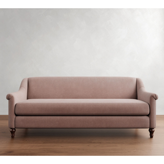 rose velvet single-cushion sofa