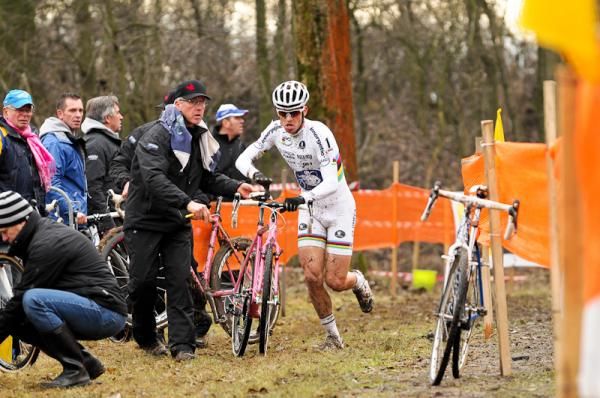Zdenek Stybar (Omega Pharma-Quickstep) at the 2012 Czech cyclo-cross championships.