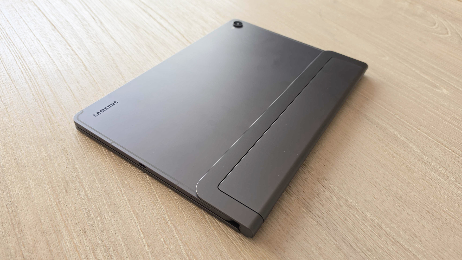 Samsung Galaxy Tab S12 Plus on desk