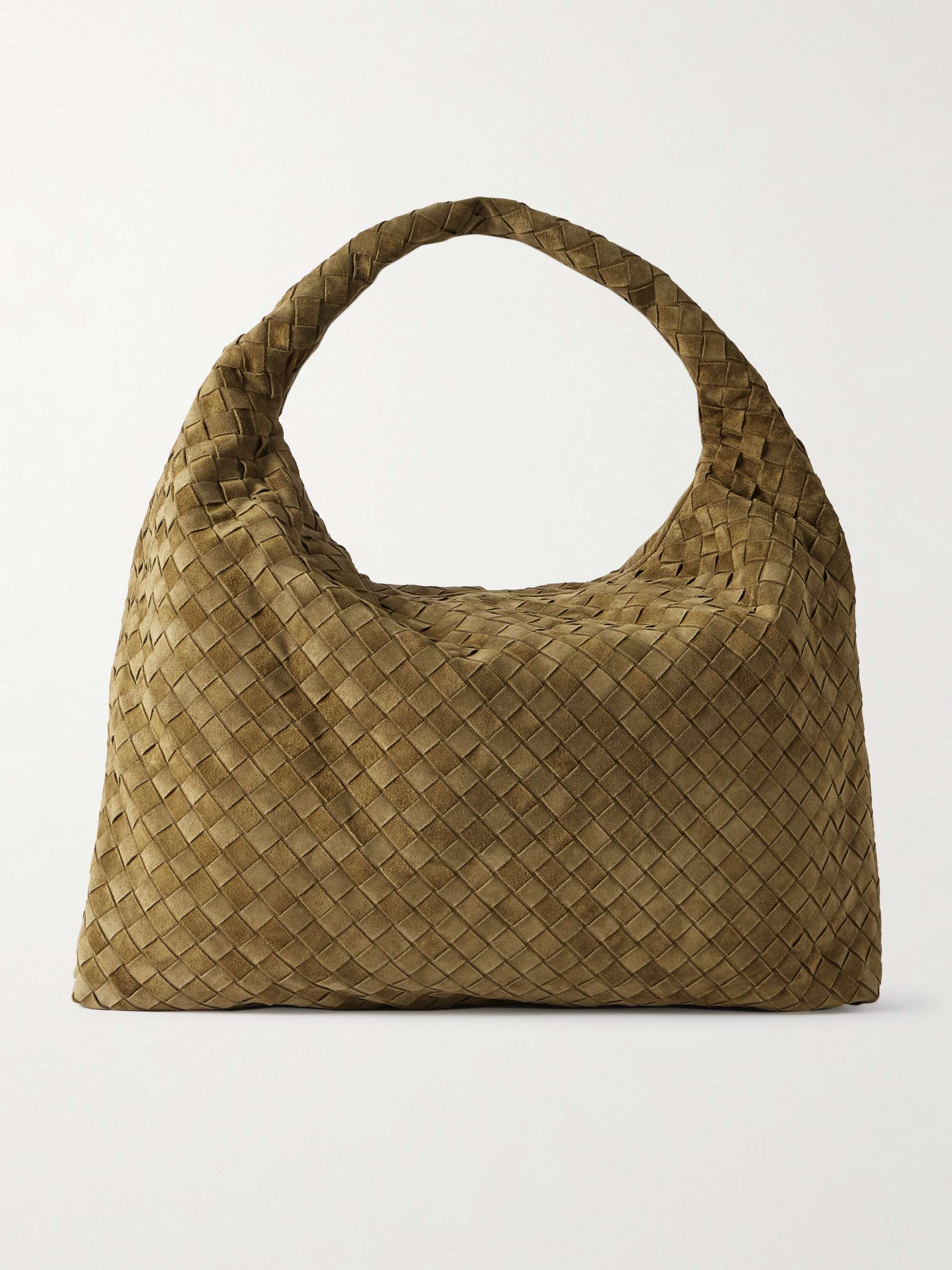 Hop Large Intrecciato Suede Tote
