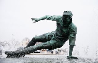 A statue of Tom Finney outside Preston North End's Deepdale stadium, pictured in 2015.