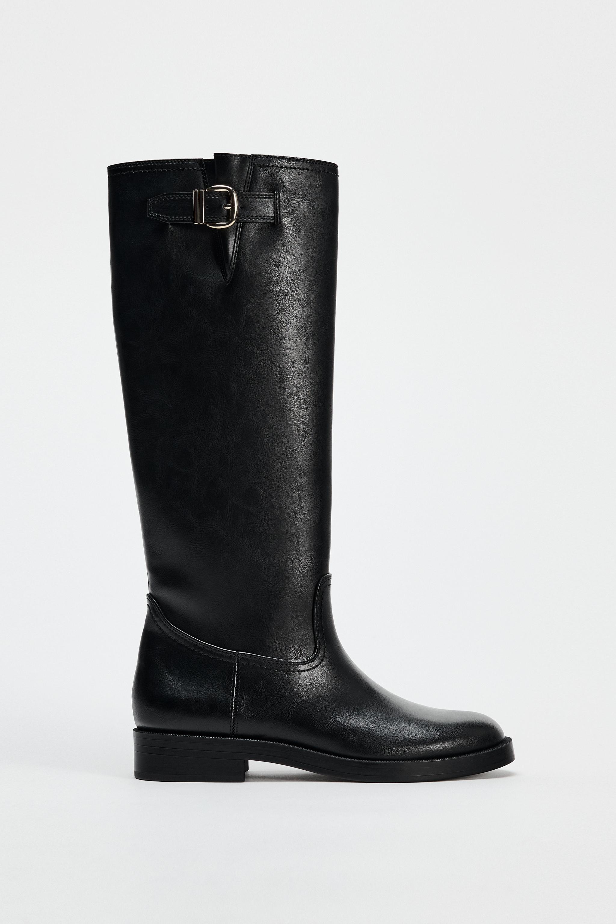 Buckled Knee High Boots