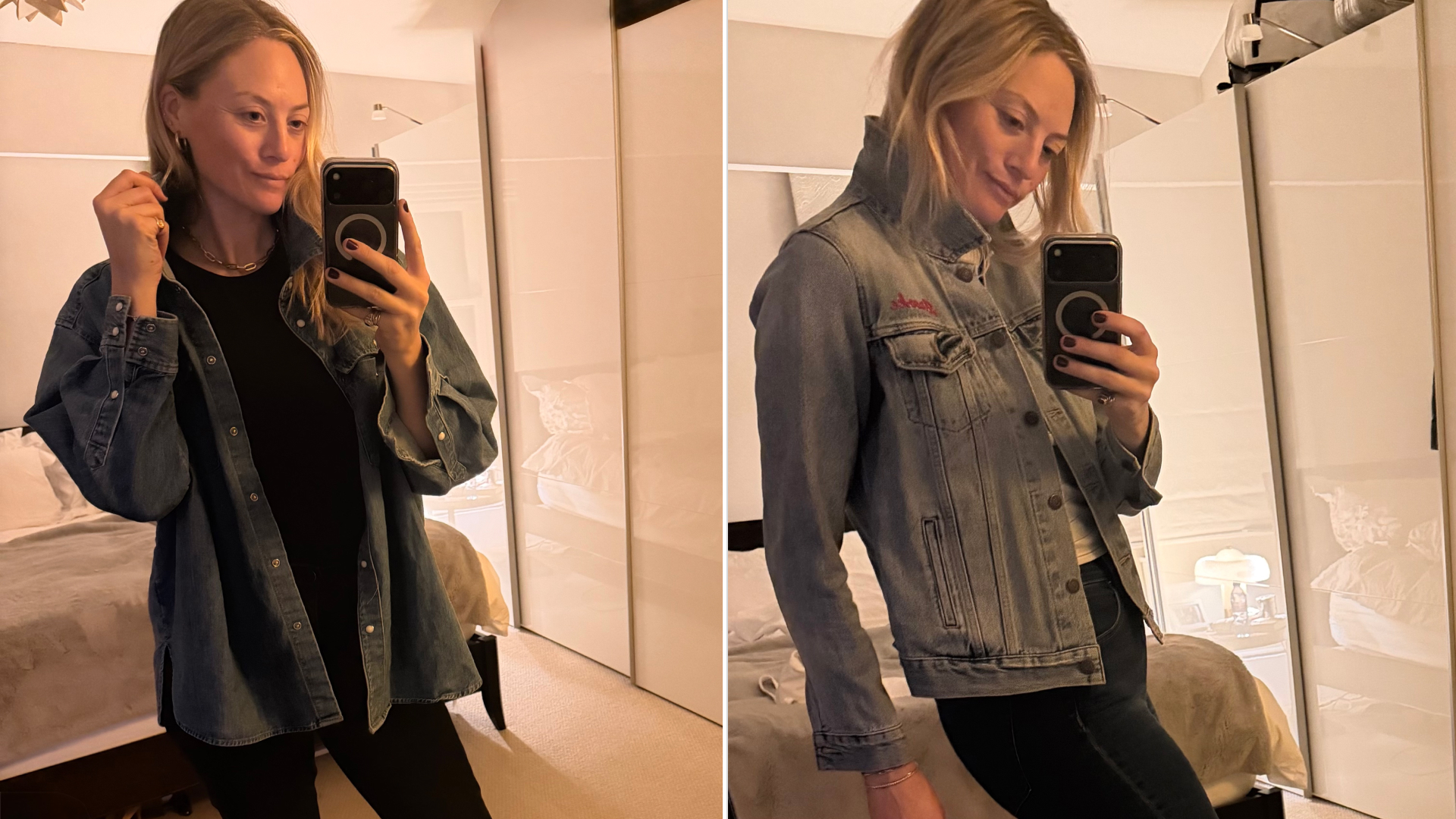 Brooke Ely Danielson wearing denim on denim