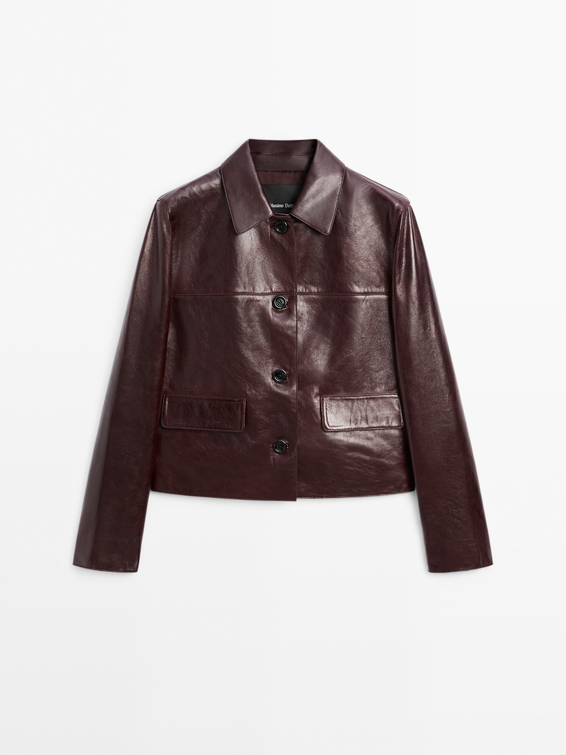 Cropped Nappa Leather Jacket