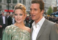 Kate Hudson and Matthew McConaughey at the London Fools Gold premiere