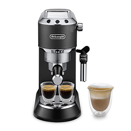 De'longhi Dedica Style, Traditional Pump Espresso Machine, Coffee and Cappuccino Maker, Ec685bk, Black