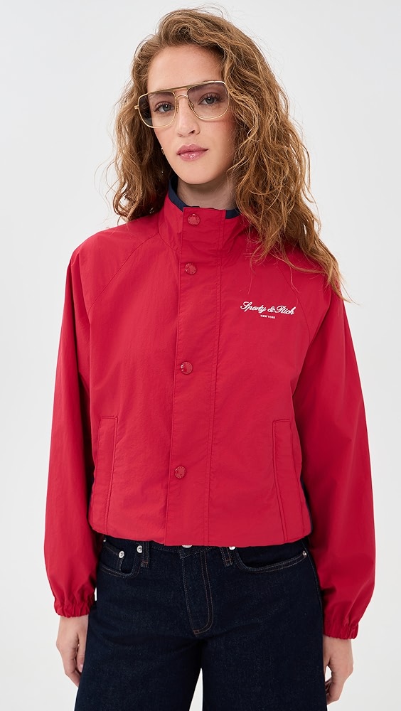 Signature Ny Contrast Jacket - Ruby/navy White