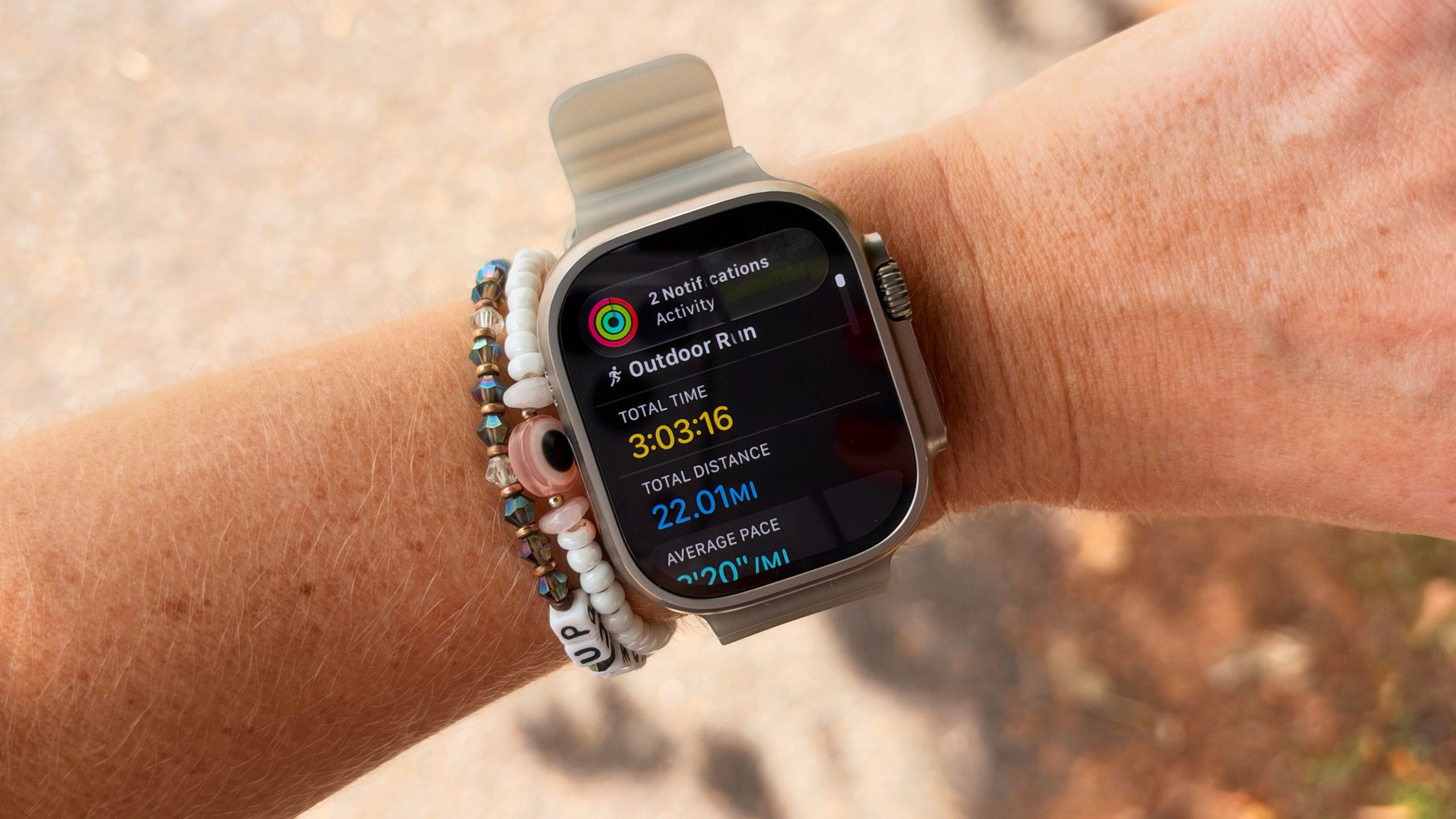 a photo of the Apple Watch Ultra 4 on wrist