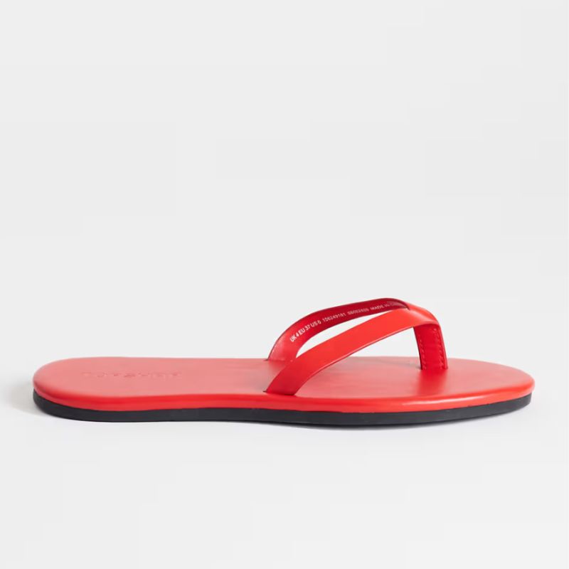 Topshop, Sky Real Leather Toe Thong Sandal