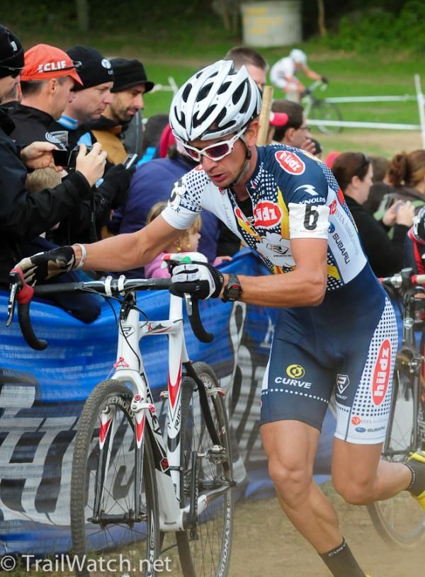 Davide Frattini (Hudz-Subaru) running in fourth place